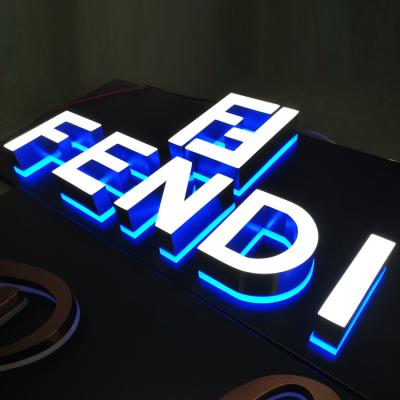 China High brightness factory price 3d cheap front backlit channel letter led signage store logo with board outside led sign for sale