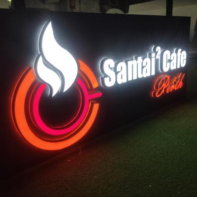 China Buildings Quality Acrylic Backlit Light Letters Sign Custom Made Outdoor Light Up 3d Logo Acrylic Luminous Led Logo Sign for sale