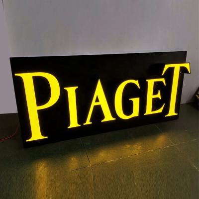 China Waterproof Electronic Sign Board Outdoor Stainless Steel Led Light Letter Logo Frontlit Advertising Sign Boards Acrylic Frontlit for sale