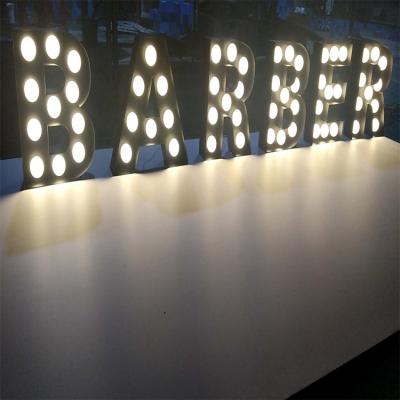 China Hot sale Mr. Mrs. wedding vintage waterproof LED modules giant led stainless steel bulb channel letter sign for sale