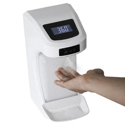 China Foam Automatic Liquid Soap Dispenser Touchless Hand Sanitizer Dispenser With Thermometer for sale