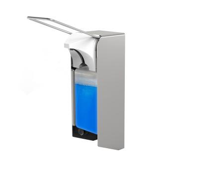 China Pump Industrial Toilet Foam Soap Dispenser Elbow Press Soap Alcohol Sprayer Elbow Liquid Sanitizer Dispenser for sale