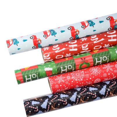 China Custom 80g Rolls Wrapping Paper Art Waterproof Aluminum Foil Birthday Paper Gift Wrapping Paper for sale