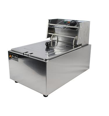 China Restaurant 1 Tank 1 Basket Products Stainless Steel Fryer Machine Top Selling French Fries For Double Deep Fryer for sale