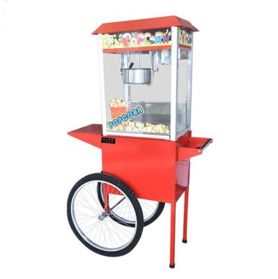 China Outdoor commercial popcorn machine maker withcart/industrial malls popcorn machine caramel popcorn wheels cinema making machine for sale