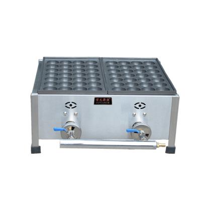 China Restaurant cafe hotel club gas 2 plate takoyaki maker with fuselage staenless steel waffle maker belgian waffle maker non-stick outdoor waffle machine for sale