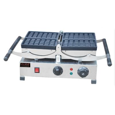 China Adjustable Commercial Rotary Waffle Maker Factory Wholesale Price Thermostat Maker Belgian Waffle Snack Makers On Sale for sale