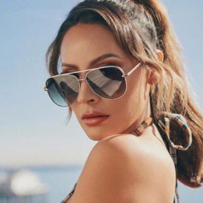 China Custom Designer Sun Glasses Sunglasses UV400 Logo Retro Ladies Brand Luxury Fashion 2021 Newest Fashionable Women Summer Shades Aviation Sunglasses for sale