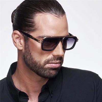 China 2022 New Square Sun Glass Oversized Male Vintage Retro New Shading Designer Punk Street Luxury Sunglasses For Men for sale