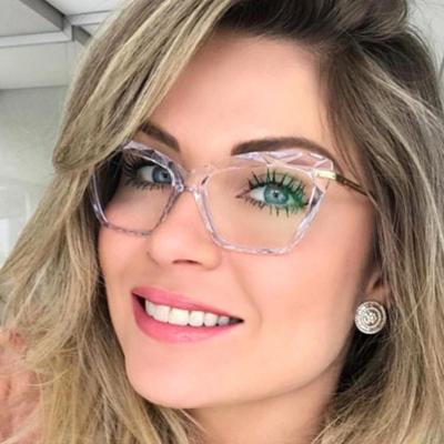 China Light Anti-blue Glass Decoration/Reading Glasses Frames Brand Reading Glass Eyewear Fashion Optical Glasses Frames 2021 Women for sale