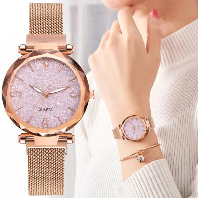 China China Wholesale Fancy Automatic Cheap Price Magnetic Date Hand Quartz Watches Fashion Bling Ladies Wristwatch For Women 2021 for sale