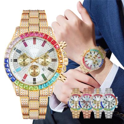 China 2021 Unique Rainbow Female Men's Private Label Day/Date Designer Quartz Watches Famous Brands Luxury Arabic Vintage Watch For Ladies for sale