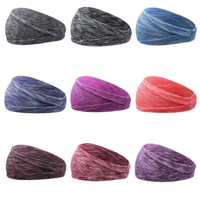 China Eco-Friendly Elastic Hair Bands Women Men Yoga Headbands Sweat Absorbent Working Headwrap Sports Headwear Accessories for sale