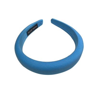 China 2022 Nvironmental Friendly Wholesale Newest Blue Fashion Women Wide Headband Girls Hair Circle Female Hair Bands Accessories for sale