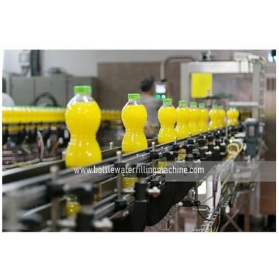 China Hanging Conveying 24000BPH Automatic Juice Bottle Filling Machine for sale