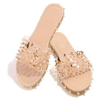 China 2020 fashion trend PVC women's sandals transparent upper newcomers flat slippers and ladies luxury summer sandals for sale