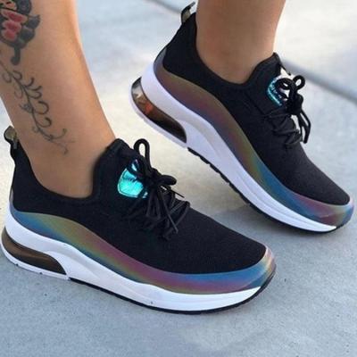 China Cushioning Women's Shoe Manufacturer Sell Fashionable Youth Sports Running Shoes With Breathable Sneaker Upper for sale