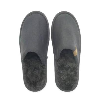 China High Quality Manufactured Custom Disposable Slippers Emirates Airline EVA Hotel Winter Slipper Men Exquisite Eco-friendly Disposable Hotel Amenities First Class for sale