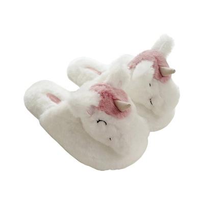 China Anti-Smell New Trend Animals Shaped Kids Stuffed Unicorns Slippers Mow Better Winter Mules Slipper For Women for sale