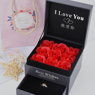 China Handmade Necklace Gift Paper Led Customized Logo And Set Luxury Jewelry Small Box for sale