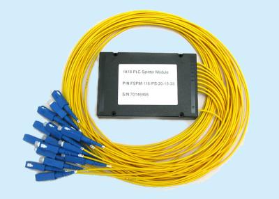 China PLC Optical Fiber Splitter 1*16 For ODN Topology Splitting Network Fibre Optic Couplers for sale