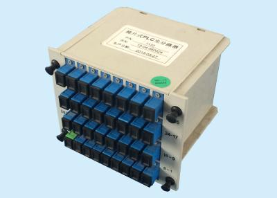 China Planar Lightwave Circuit Fiber Optic PLC Splitter For Transmission System for sale