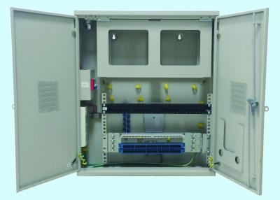 China Broadband Access Fiber Optic Termination Box Embed Mounted 1U/2U Space for sale