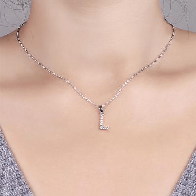 China Initial Alphabet A-Z Pendant Charm Necklace Fashionable Wholesale Women Jewelry Letter Necklace for sale