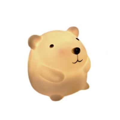 China LED Cartoon Supply Cartoon Gift Bedroom Mood Lighting Sleep Vinyl Hamster Baby Night Light for sale