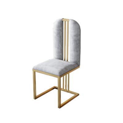 China Removable Velvet Dining Chair Style Side Chair With Metal Frame Backrest Stools Modern Restaurant Cafe Furniture Chair for sale