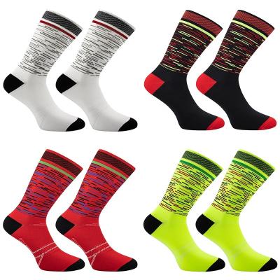 China Team Cycling Socks Professional Breathable MTB Knee High Bike High Quality Outdoor Sports Running Socks Te koop