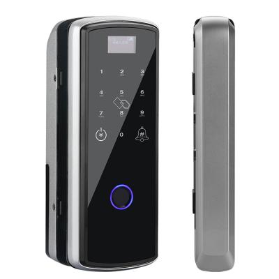 China Wifi Tuya App Desktop Smart Glass Remote Control Card Lock Fingerprint Voice Lock Digital Biometric Door Lock for sale