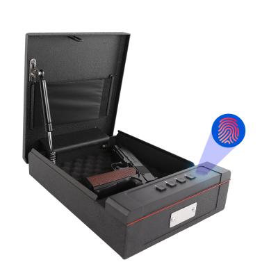 China Family Pistols Hand Gun Safes Ammo Heavy Steel Construction Small Metal Portable Quick Access Portable Gun Safe Box Pistols Safe for sale