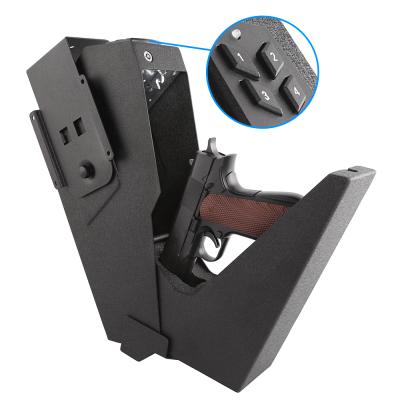 China Safe Box Hidden Gun Safe Storage Safe Dropdown Digital Pistol Lock Pistol Box Pistol Firearm Safe Storage for sale