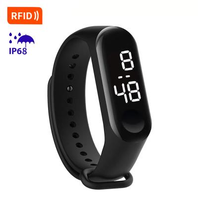 China Silicone Waterproof/Waterproof Mini Nfc Watch Special For Lock RFID Band NFC Smart Wristband for sale