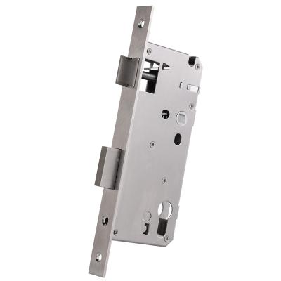 China EN 60*85 Customization Stainless Steel Lock Body Smart Steel Door Lock Europe Mortise for sale