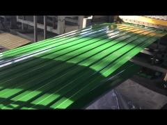 Zinc Coating Galvanized Corrugated Steel Sheet 0.12mm Thickness For Roofing