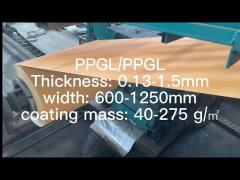 PPGI PPGL Color Coated Sheet Plate Galvanized Steel Coil  0.12 - 2.0mm