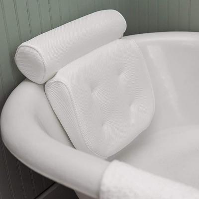 China Sustainable Bath Pillow 3d Bathtub Pillow Luxury Spa Bath Pillow For Tub for sale