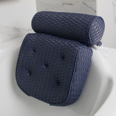 China Sustainable 4D Bath Pillow 3d Bath Pillow Luxury Spa Bath Pillow For Tub for sale