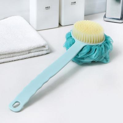 China Long Handle Double Sided Body Massage Scrubber Exfoliating Dry Skin Scrubber Long Handle Bath Brush For Shower for sale