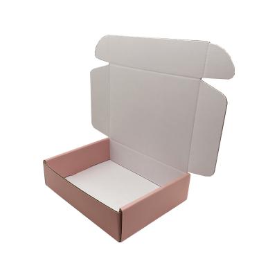 China New Custom Logo Color Printed Carton Boxes Materials Recycled Mailing Corrugated Mailing Box Packaging For Dress Apparel T-shirt Mailing Gift Box for sale