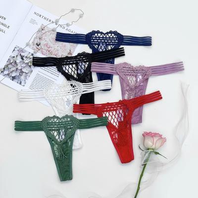 China Transparent Breathable 6 Colors See Through Sexy Underwear Women's Erotic Lingerie Lingerie Panties Thong for sale