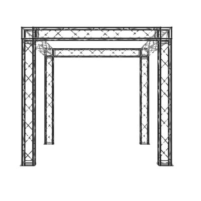 China Trade show construction estructuras canopy pin stage light display line tier roof pre-stall truss for sale