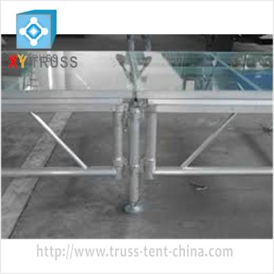 China Concert Tent Aluminum Truss Glass Stage, Movable Stage Platform With CE TUV SGS For Band/Concerts/Music/Events for sale