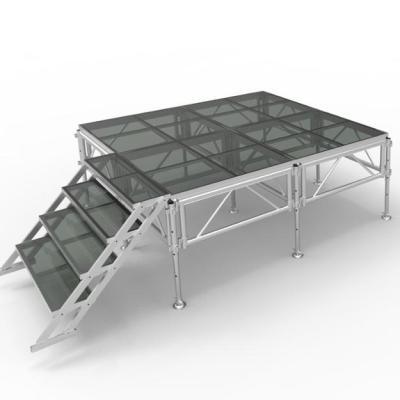 China 6082-T6 Aluminum Plexiglass Aluminum Catwalk Portable Stage for sale