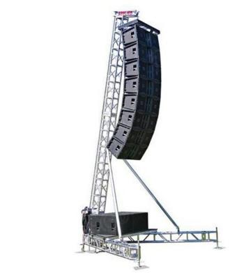 China Aluminum box truss 6082-T6 used 12 inch box 200mm box truss light duty usado aluminum for sale