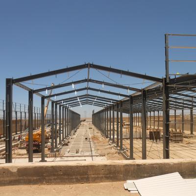 China Hi-Q Solid Prefabricated Steel Frame Workshop Roestvrij staal Te koop