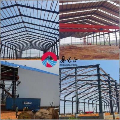 China Galvanized Metal Airplane Hangar Metal Warehouse Buildings Q355B for sale