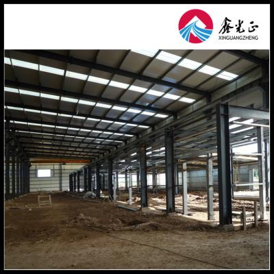 China Steel Framed Prefabricated Warehouses With Epoxy Rich Zinc Primer for sale